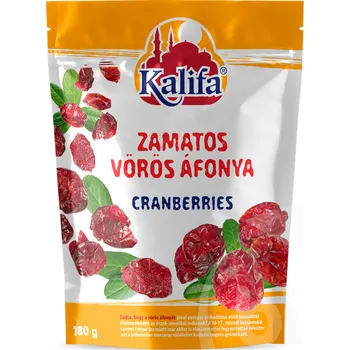 Sušené ovoce Kalifa Šťavnaté sušené brusinky (180g)