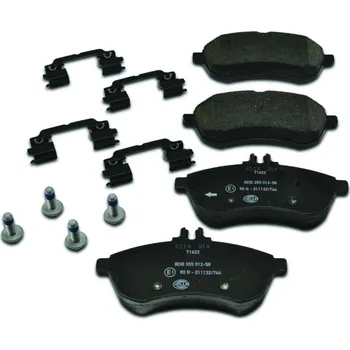 Brzdová destička Sada brzdových destiček, kotoučová brzda HELLA 8DB 355 012-581