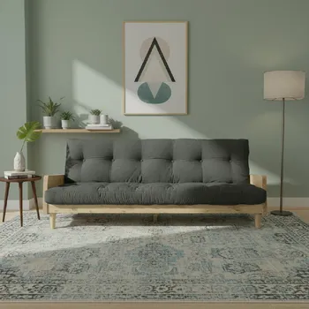 Pohovka Rozkládací pohovka Karup Indie Natural/Granite Grey
