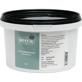 Jedlá dekorace na dort Glukózový sirup 1 kg – proti krystalizaci cukru, pro karamel a fondán BrandNewCake