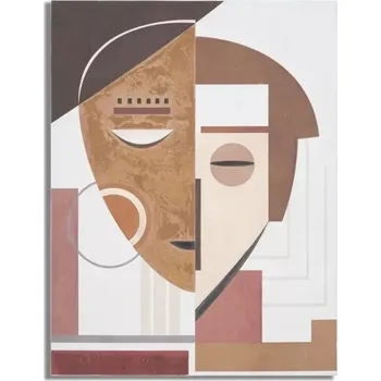 Obraz Obraz Ethnic Face 60x80 cm béžovo-hnědý