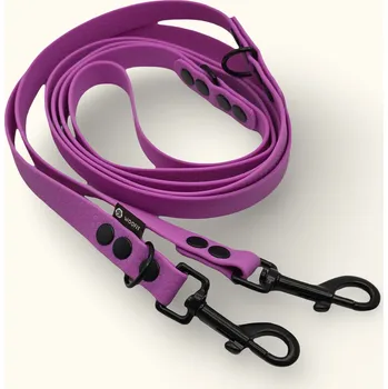 Vodítko pro psa Voděodolné přepínací vodítko Woofit Hike: Šeříkové