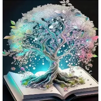Diamantové malování diamantové malování magický strom v knize 30 × 40 cm