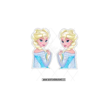 Jedlá dekorace na dort ELZA postava, VARIANTA Jedlý papír 1093