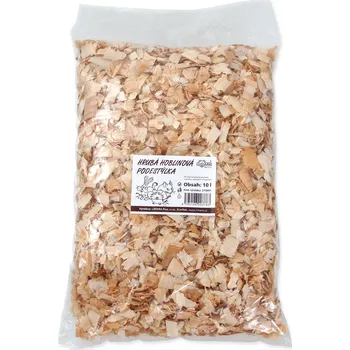 Podestýlka pro hlodavce Hrubá hoblinová podestýlka 10l-KS