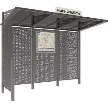 Městské kolo Autobusová zastávka CONVIVIALE s bočním krytem vlevo 3000 mm + doprava zdarma