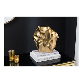 Váza Váza LIQUID 25 CM zlatá