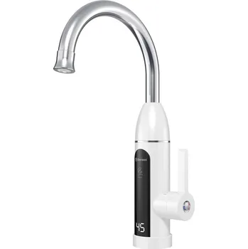 Aqualine RIO elektrická vodovodní baterie s průtokovým ohřívačem vody, 230V, 3kW, bílá/nerez 211086