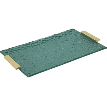 Dekorativní podnos Grent 34 cm zelený