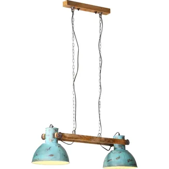 vidaXL Závěsné svítidlo 25 W patina 85 x 28 x 109 cm E27 [320528] Barva: Modrá