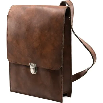 Armáda Rumunská Taška na doklady RUMUNSKÁ přes rameno koženka HNĚDÁ