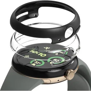 Příslušenství k chytrým hodinkám Ringke Slim 2 ks Google Pixel Watch 3 45mm čirý matně černý