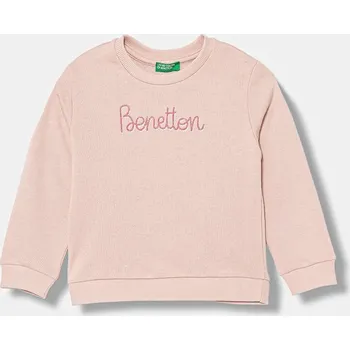 Kojenecké oblečení Bavlněná mikina United Colors of Benetton 3J70G10JR.P.seasonal růžová 03X, vel. 98