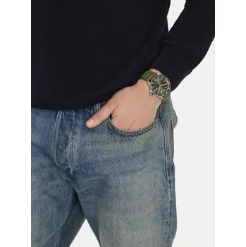 Módní doplněk Emporio Armani Hodinky World Explorer AR11638 Zelená OS