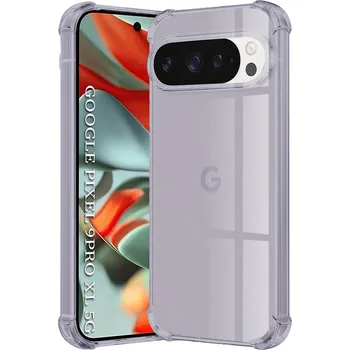 Pouzdro na mobilní telefon Techsuit Shockproof průhledný silikon Google Pixel 9 Pro XL kouřově černý