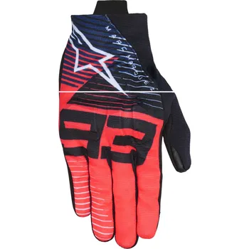 Moto rukavice Rukavice na motorku Alpinestars Reef V2 MM93 kolekce fluo červeno-modro-bílé M