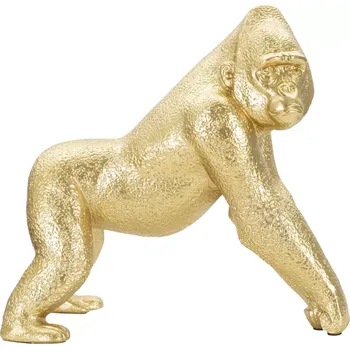 Dekorativní soška Gorilla Side zlatá