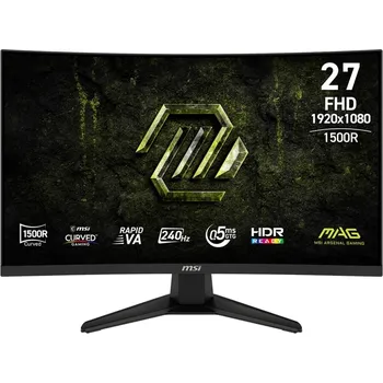 Počítač MSI MAG/275CF X24/27''/VA/FHD/240Hz/0,5ms/Černá/3R MAG 275CF X24