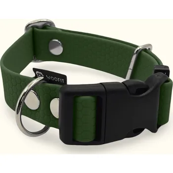 Obojek pro psa Voděodolný obojek Woofit Start: Olivový