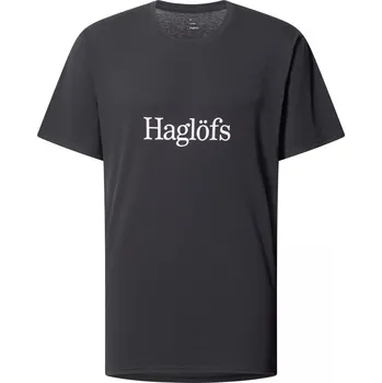 Pánské tričko Pánské bavlněné triko Haglöfs Outsiders - černá Velikost: L