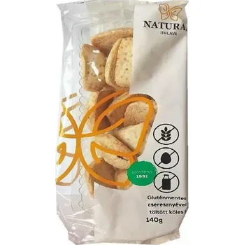 Natural Bezlepkové prosové plněné taštičky - třešňové (140g)