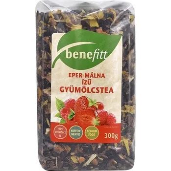 Sušené ovoce Benefitt Ovocný sypaný čaj s jahodovou a malinovou příchutí (300g)