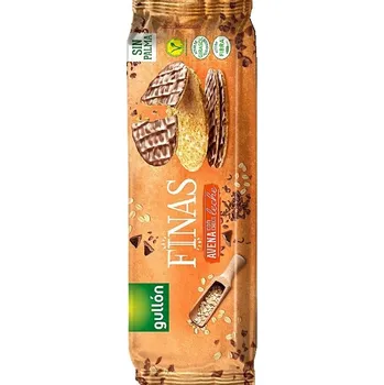 Gullón Finas Ovesné sušenky polomáčené v mléčné čokoládě se sladidlem (150g)