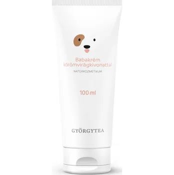 Lék na kožní problémy, vlasy a nehty Györgytea Natúrkozmetikum Dětský krém s výtažkem z květů měsíčku lékařského (100ml)