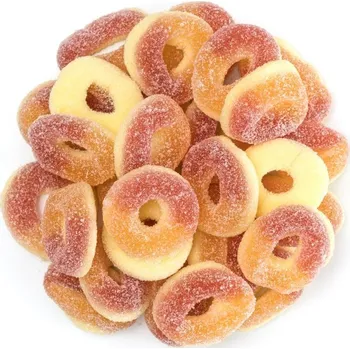 Bonbon Broskvové želé kyselé mini oválky Množství: 1000 g