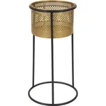 Stojan na květiny Simply 50 cm černo-zlatý