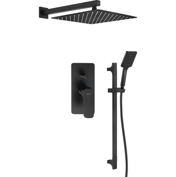 Sprchový set Sapho SPY podomítkový sprchový set s pákovou baterií, 2 výstupy, černá mat