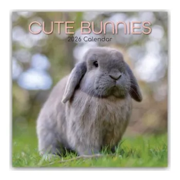 Diář Cute Bunnies - Niedliche Kaninchen 2026 - 16-Monatskalender (EN)