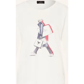 Dámské tričko Monari Dlouhé Rukávy S 3/4 Rukávy A Ozdobnými Kameny, bílá /...