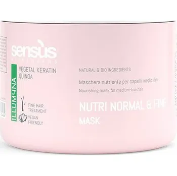 Vlasová regenerace Sensus Illumyna Nutri Normal & Fine Mask -Výživující maska na normální a jemné vlasy 500 ml