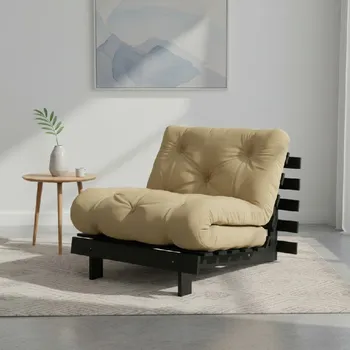 Křeslo Variabilní křeslo Karup Design Roots Black/Wheat Beige