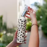 MONBENTO Steel Leopard 0,5 l - nerezová termo láhev s pítkem