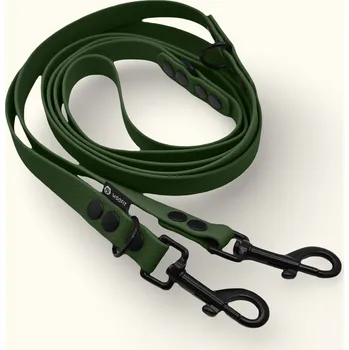 Vodítko pro psa Voděodolné přepínací vodítko Woofit Hike: Olivové