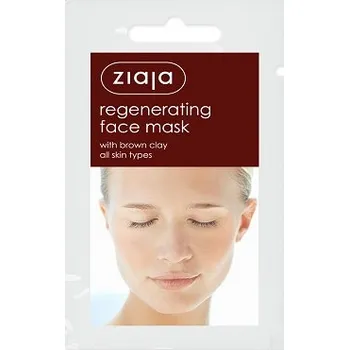 Pleťová maska Ziaja Regenerační pleťová maska s hnědým jílem (7ml)