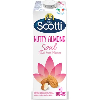 Rostlinné mléko Riso Scotti Soul Bezlepkový rostlinný nápoj mandlový neslazený (1000ml)