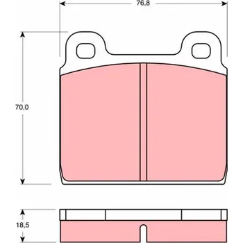 Brzdová destička Sada brzdových destiček, kotoučová brzda LUCAS GDB407