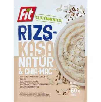 Fit Bezlepková Rýžová kaše s chia semínky a inulinem (60g)
