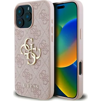 Pouzdro na mobilní telefon Guess Hardcase 4G Big Logo iPhone 16 Pro růžová