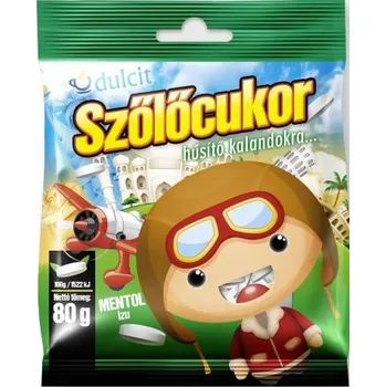 Žvýkačka Dulcit Hroznový cukr mentol pastilky (80g)