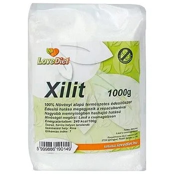 Sladidlo LoveDiet Xylitol Březový cukr přírodní sladidlo (1000g)
