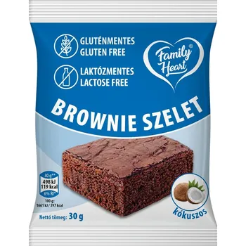 Family Heart Bezlepkový a bezlaktózový Brownie kakaový s kokosovou příchutí (30g)