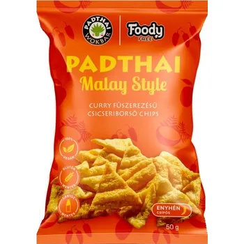 Chips Foody Free Bezlepkový Cizrnový Chips Pad Thai Malay Style (50g)