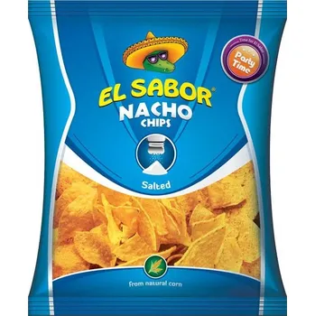 Chips El Sabor Bezlepkový Nachos chips s mořskou solí (225g)