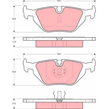 Brzdová destička Sada brzdových destiček, kotoučová brzda LUCAS GDB1189