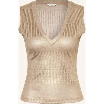 Guess Dámský Pletený Top Marilena, černošedá / zlatá, 38