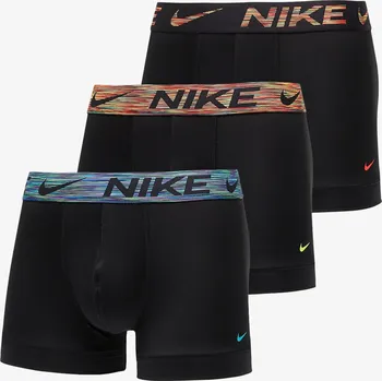 Boxerky Boxerky Nike Dri-FIT Essential Micro Trunk 3-Pack Black S